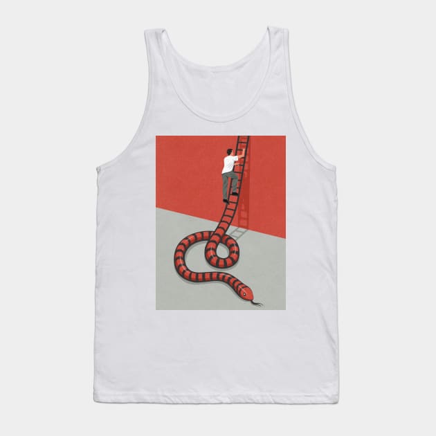 Snake Ladder Tank Top by John Holcroft